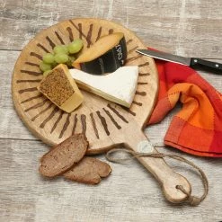 Null Schneidebrett Servierbrett Rund Mangoholz Mit Griff Serviertablett 46cm Natur -Null Shop 01868e24 7cf1 454f abc8 77fc089f56df