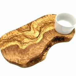 Null Burgerbrett RUSTIKAL Inkl. Porzellanschale