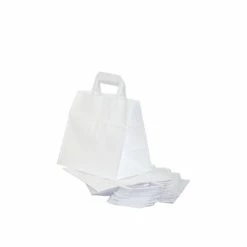 Null 250 Stück Papiertragetaschen 22+10 X 28 Cm | Papiertüten Mit Henkel Geschenktüten | Geschenktüte Kraftpapier Tüten | Papiertüte Tragetasche -Null Shop 27eac15f 2707 4147 b3f3 d148c9c7520f 1