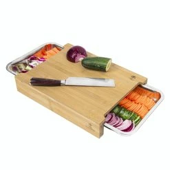 Null Bambus-Schneidebrett Mit 2 Auffangbehältern, Bambus / Kunststoff, 41 X 26,5 X 8,2 Cm, Braun -Null Shop 2be05c81 dd59 472b 8301 8ab9ab5e563e 1 scaled