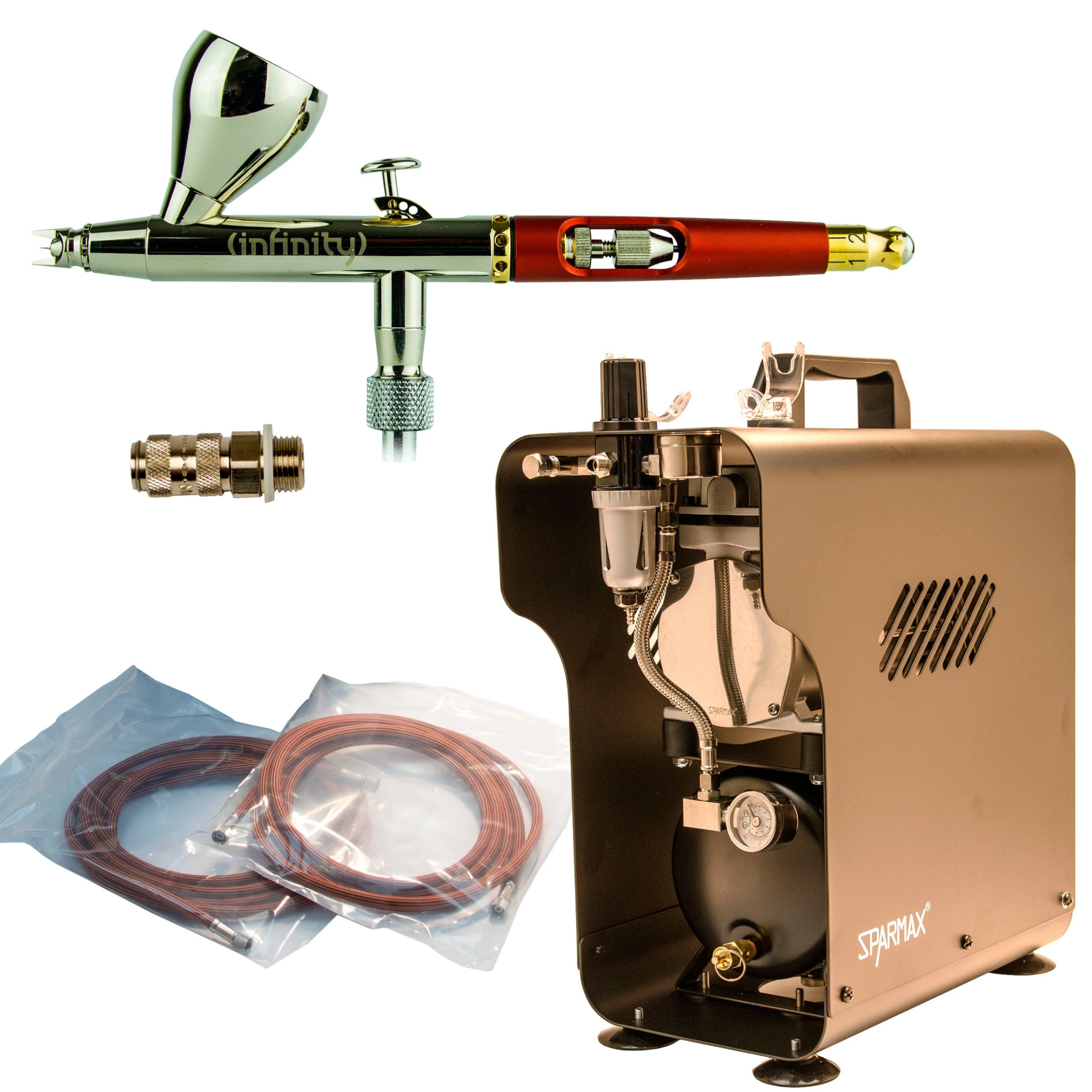 Null Komplett Airbrush Set Airbrushpistole Infinity Two In One Kompressor Sparmax 3 Null Komplett Airbrush Set Airbrushpistole Infinity Two In One Kompressor Sparmax