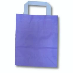 Null 250x Papiertragetaschen Aus Kraftpapier 320+120x400mm Violett