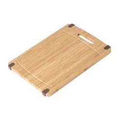 Null Schneidebrett Bambus 38 X 22cm, Antibakterielles Holz, Edelstahlgriff, Saftrinne -Null Shop 4c0f58f4 ae24 43da 83a3 991f9bb1eea8