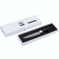 Null Damastmesser BLACK EDITION `Allzweckmesser` - Pakkaholz - VG-10 Stahlkern -Null Shop 4c70e69b 157d 4fa5 85ed 0c9c566197fb