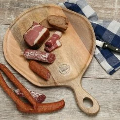 Null Schneidebrett Servierbrett Rund Mangoholz Natur Griff Pizzabrett 45cm -Null Shop 5895482d 9b8c 4f73 9d87 a73ca593f85e