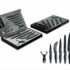 Null 6 Tlg. Messerset (5 Messer & 1 Sparschäler) In Klappbox Mit Magnetverschluss Scharfe Messer Motiv 2 -Null Shop 60926c5f fd74 4a4a 8dc9 d824770535d7 scaled