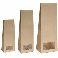 Null 500x Blockbodenbeutel Ohne Sichtfenster - 500g - Größe 10,5 X 6 X 29cm Papiertüten Bodenbeutel Geschenktüte Papierbeutel Tütchen (500g – Ohne Fenster) -Null Shop 6a3f7514 b188 43d6 a3cb e7889284c868 4