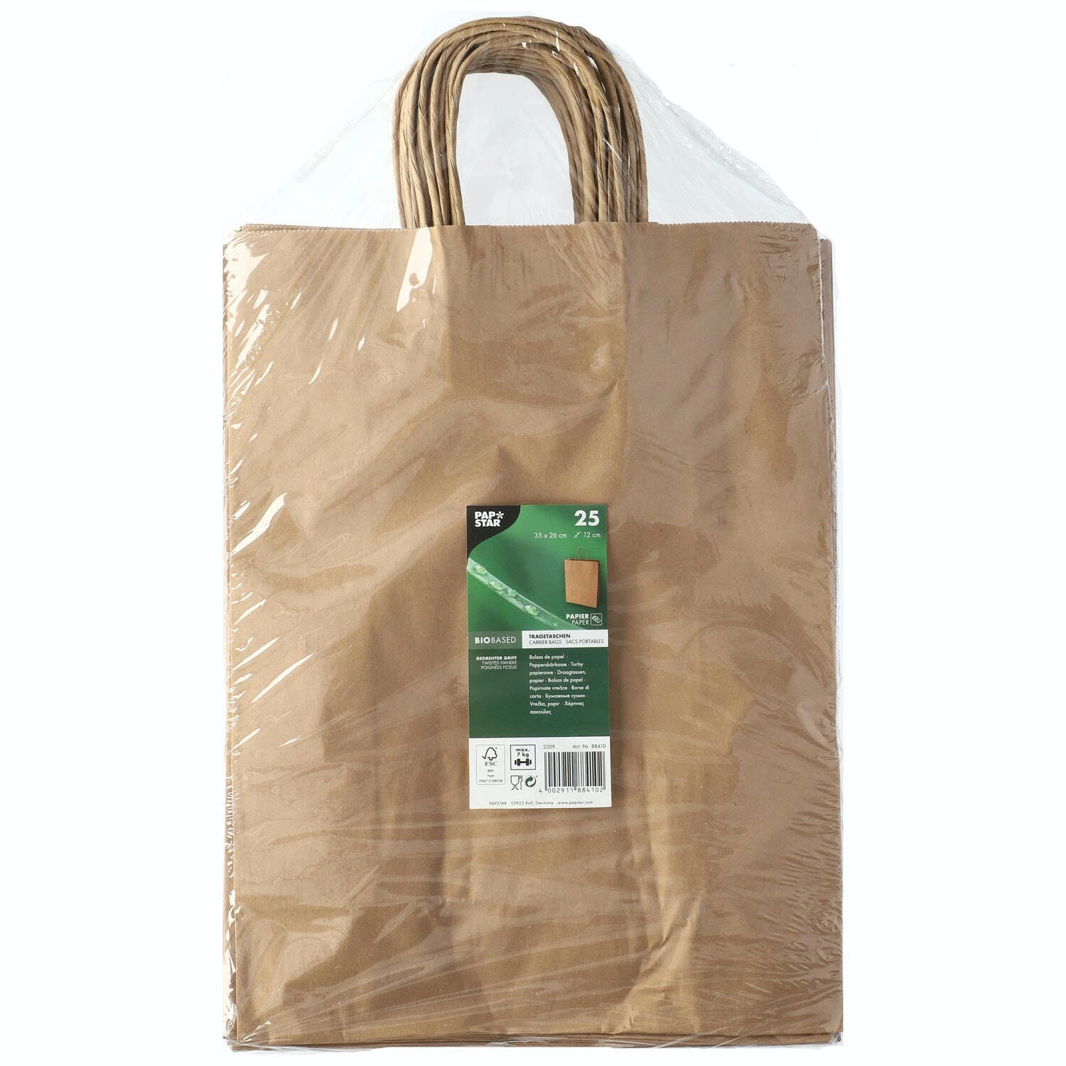 Null 125x Papiertragetaschen Mit Papierkordel Kordeltasche 35 X 26 X 12 Cm Braun 8 Null 125x Papiertragetaschen Mit Papierkordel Kordeltasche 35 X 26 X 12 Cm Braun – Bild 6