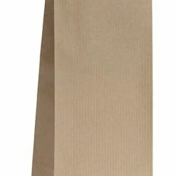 Null 500x Blockbodenbeutel Ohne Sichtfenster - 250g - 8 X 5 X 24,3 Cm - Papiertüten Bodenbeutel Geschenktüte Papierbeutel Kraftpapier (250g – Ohne F.)