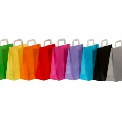 Null 250x Papiertragetaschen Papiertaschen Flachhenkel 18x8x22cm Grau 70gr. -Null Shop 86cc0f94 7b51 4c88 9927 45a387060484