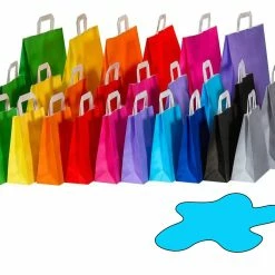 Null 250x Papiertragetaschen Papiertaschen Flachhenkel 18x8x22cm Orange 70gr. -Null Shop 919f9f6e fbda 4084 af59 aa173c75f6cf