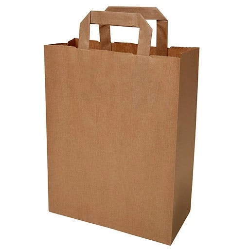 Null Be Tasty XXL Papiertragetasche Braun 44x30x44cm 100 Stück 5 Null Be Tasty XXL Papiertragetasche Braun 44x30x44cm 100 Stück – Bild 3