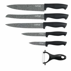 Null 6 Teiliges Messerset (5 Messer & 1 Sparschäler) In Klappbox Mit Magnetverschluss Scharfe Messerklingen Küchenmesser Fleischmesser Holz Optik -Null Shop a2c3f3d4 11c8 44ee bb9d a9ffb9957c46 1