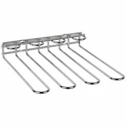 Null APS Gläserschiene, 29,5 X 32 Cm, H: 6 Cm, Metall, Verchromt, 6 Mm Stark