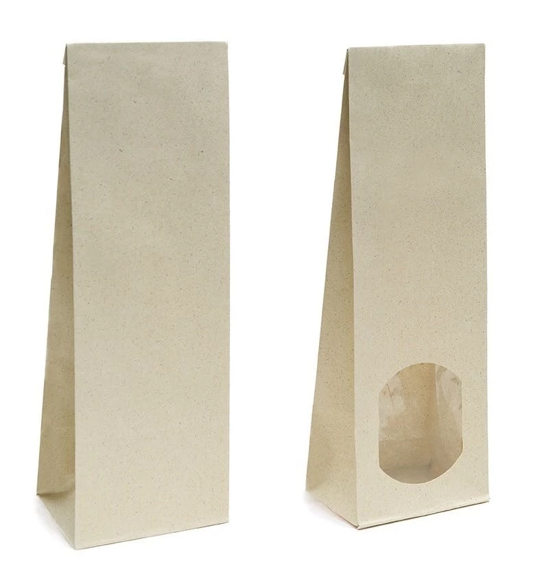 Null Graspapierbeutel 250g - Größe B 8 X T 5 X H 24,3 Cm - Blockbodenbeutel Papiertüten Bodenbeutel Geschenktüte Papierbeutel (GP Mit Fenster, 500 Stk.) 4 Null Graspapierbeutel 250g - Größe B 8 X T 5 X H 24,3 Cm - Blockbodenbeutel Papiertüten Bodenbeutel Geschenktüte Papierbeutel (GP Mit Fenster, 500 Stk.) – Bild 2