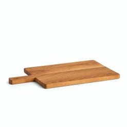 Null Schneide-/Servierbrett M. Griff, Teakholz