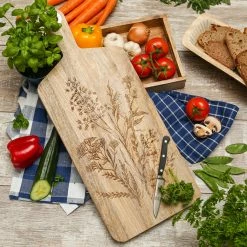Null Schneidebrett Servierbrett Wildblumen Mangoholz Natur Griff Serviertablett 58cm -Null Shop d526b241 ea6e 4327 932b 20cf4fbe89ba