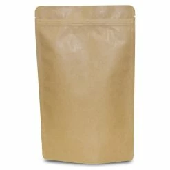 Null 1000x Standbodenbeutel Kraftpapier Braun 85x145x50mm 100ml