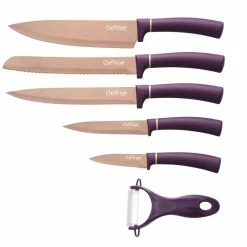 Null 6 Tlg. Messerset Lila Gold 5 Messer & 1 Sparschäler Edelstahl Klappbox Mit Magnetverschluss Motiv 2 -Null Shop db2ba427 6061 4551 9f53 666c9b6fa05c 1