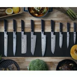 Null Damastmesser BLACK EDITION `Allzweckmesser` - Pakkaholz - VG-10 Stahlkern -Null Shop ec617f7e 2045 4154 80b9 565b88f40e13