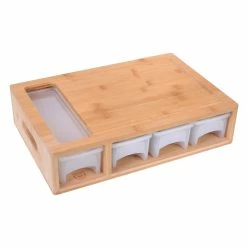 Null Schneidebrett Mit Auffangschale Je 2 Herausnehmbaren Aus Bambus Und Kunststoff -Null Shop f480164a e51c 409d 837c 1dde282bca86 2