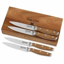Null SteakChamp Premium Steakmesser 4er Set
