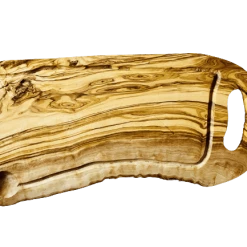 Null Steakbrett RUSTIKAL Mit Grifflasche Und Saftrille (L40-44 Cm)