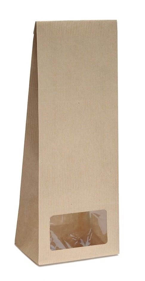 Null 10x Blockbodenbeutel Mit Rechteckigem Sichtfenster - 250g - 7 X 4 X 20,5 Cm - Papiertüten Bodenbeutel Geschenktüte (250g – Rechteckiges Fenster) 7 Null 10x Blockbodenbeutel Mit Rechteckigem Sichtfenster - 250g - 7 X 4 X 20,5 Cm - Papiertüten Bodenbeutel Geschenktüte (250g – Rechteckiges Fenster) – Bild 5